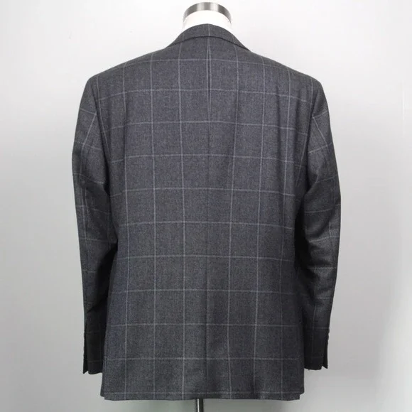 JOS‎ A BANK Men's Blazer SportCoat Jacket Check 100%Wool 46R E101499